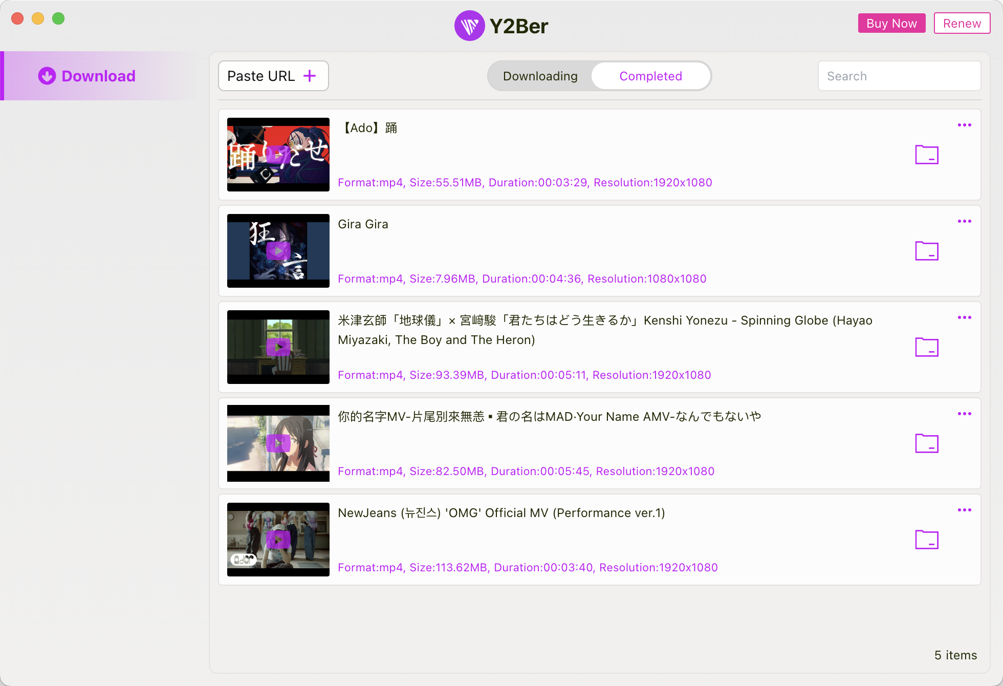 Y2Ber Video Downloader